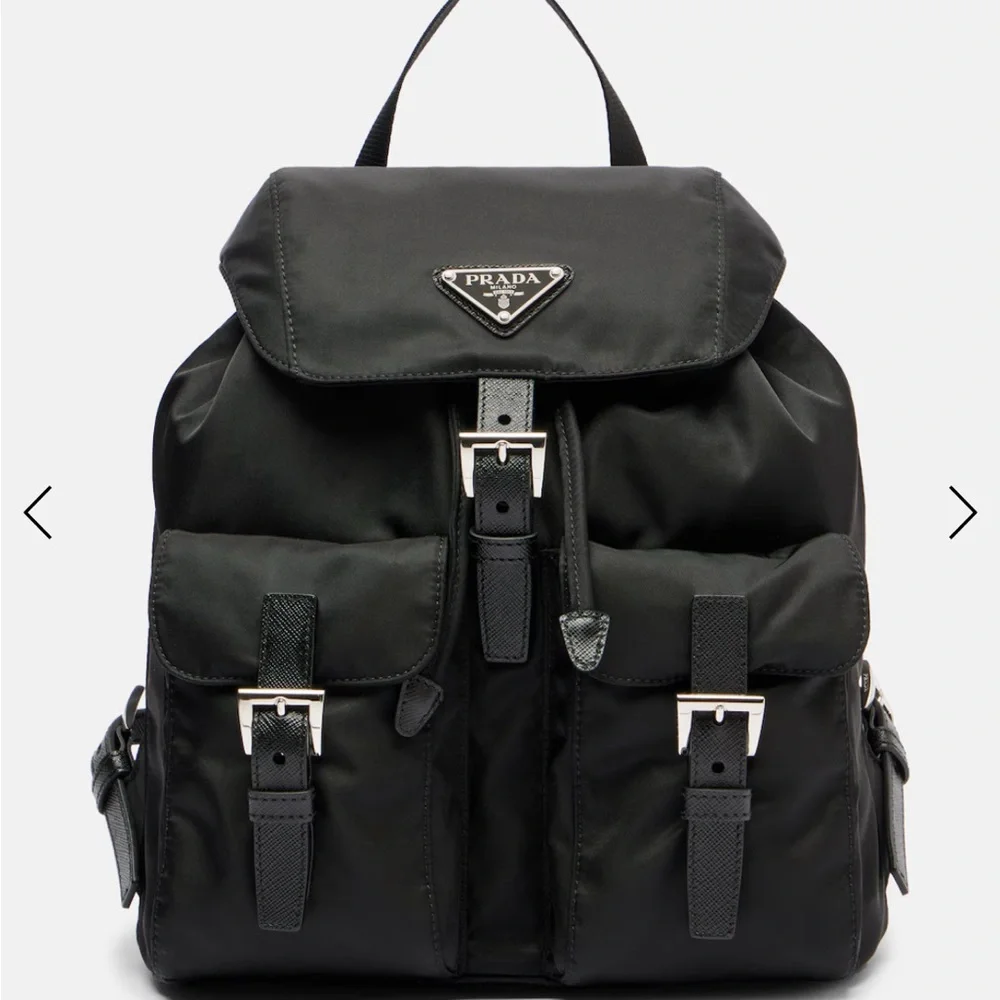 Prada Black Nylon Backpack 59 NQ09484 PRADA Backpack Black Bags & Handbags for Women for sale | eBay main image 3